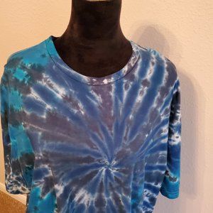 Tie Dye Boho Bohemia unisex short sleeve T-shirt men's size 2XL